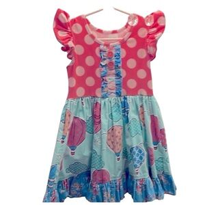 ELEANOR ROSE *Rare* Hot Air Balloon Dress - Size 4-5 *Perfect Spring time dress*